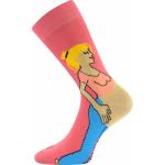 Ponožky trendy unisex Lonka Woodoo Tehuľa - ružové