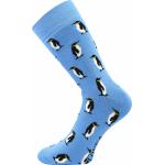 Ponožky froté unisex Lonka Frooloo Tučňáci - modré