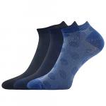 Ponožky dámske letné Lonka Jasmina 3 páry (čierne, tmavo modré, modré)