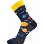 Ponožky dětské slabé Boma 057-21-43 12/XII 3 páry (šedé, modré, černé)