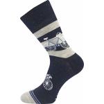 Ponožky pánske módne Lonka Harry 3 páry (modré, čierne, šedé)