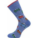 Ponožky pánske módne Lonka Harry 3 páry (modré, čierne, šedé)