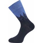 Ponožky pánske módne Lonka Harry 3 páry (tmavo modré, čierne, šedé)