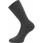 Ponožky vlnené unisex Voxx Aljaška - tmavo sivé