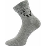 Ponožky zimné unisex Boma Ovečkana - sivé