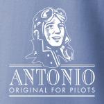 Tričko Antonio s leteckým motorom Rolls Royce Merlin - modré