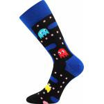 Ponožky spoločenské unisex Lonka Twidor Hra - modré-čierne