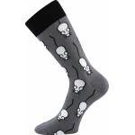 Ponožky společenské unisex Lonka Twidor Myšky - šedé