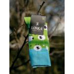 Ponožky spoločenské unisex Lonka Twidor Ovečky - zelené-modré