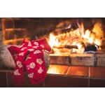 Ponožky unisex klasické Lonka Debox 3 páry Vánoce (tmavě modré, černé, červené)