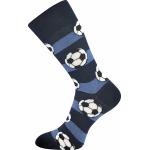 Ponožky trendy pánske Lonka Depate Futbal - čierne-modré