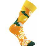 Ponožky klasické unisex Lonka Tea socks - žluté