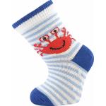 Ponožky dojčenskej Boma Filípok 02 ABS 3 páry (modré, navy, biele)