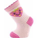 Ponožky kojenecké Boma Filípek 02 ABS 3 páry (růžové, modré, bílé)