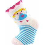 Ponožky kojenecké Boma Filípek 02 ABS 3 páry (růžové, modré, bílé)