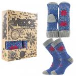 Ponožky vlněné unisex Voxx Alta set - modré