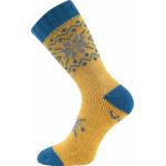 Ponožky vlněné unisex Voxx Alta set - žluté-modré