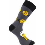 Ponožky vtipné pánské Voxx PiVoXX s plechovkou Pivo E - šedé-žluté