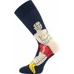 Ponožky unisex trendy Lonka Woodoo Pivo - tmavo modré
