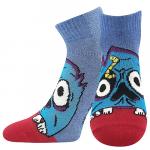 Ponožky obrázkové dětské Boma Zombik 3 páry (černé, šedé, modré)