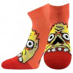 Ponožky obrázkové dětské Boma Zombik 3 páry (růžové, oranžové, zelené)