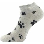 Ponožky krátke dámske Boma Piki 69 Labky 3 páry (čierne, biele, šedé)