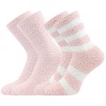 Ponožky dámské teplé Boma Světlana 2 páry - světle růžové