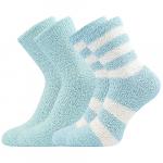 Ponožky dámske teplé Boma Svetlana 2 páry - svetlo modré