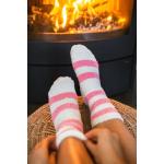 Ponožky dámské teplé Boma Světlana 2 páry - bílé-růžové
