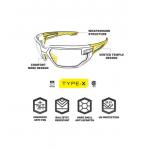 Taktické sluneční brýle Mechanix Wear Type-X Amber Lens - černé-žluté