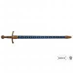 Francouzský meč 14. století - stříbrný-zlatý