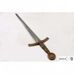 Francouzský meč 14. století - stříbrný-zlatý
