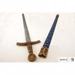 Francúzsky meč 14. storočia - strieborný-zlatý (18+)
