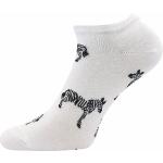 Ponožky krátké dámské Boma Piki 71 Tlapky Zvířátka 3 páry (růžové, bílé, zelené)