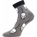 Ponožky unisex trendy Lonka Dorwin Myšky - sivé-čierne