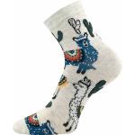 Ponožky dětské trendy Lonka Dedotik 3 páry (světle modré, modré, béžové)