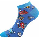 Ponožky dětské trendy Lonka Dedonik 3 páry (světle modré, modré, béžové)