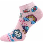 Ponožky dětské trendy Lonka Dedonik 3 páry (světle růžové, růžové, béžové)