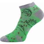 Ponožky detské trendy Lonka Dedonik 3 páry (zelené, modré, béžové)