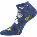 Ponožky detské trendy Lonka Dedonik 3 páry (zelené, modré, béžové)