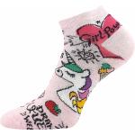 Ponožky detské trendy Lonka Dedonik 3 páry (biele, šedé, ružové)