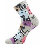 Ponožky dámské Boma Agapi Kočky - barevné