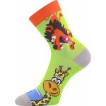 Ponožky detské Lonka Woodik 3 páry (zelené, oranžové, šedé)