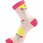 Ponožky detské Lonka Woodik 3 páry (ružové, zelené, tmavo ružové)