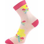 Ponožky detské Lonka Woodik ABS 3 páry (zelené, ružové, tmavo ružové)
