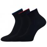 Ponožky letní dámské Lonka Fides 3 páry - černé