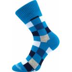 Ponožky unisex spací Boma Kostky - modré