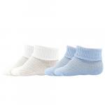 Ponožky kojenecké Boma Rafa 2páry (bílé,modré)