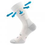 Ponožky unisex športové vlnené Voxx Menkar - biele