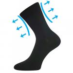 Ponožky unisex zdravotné Lonka Drmedik - čierne